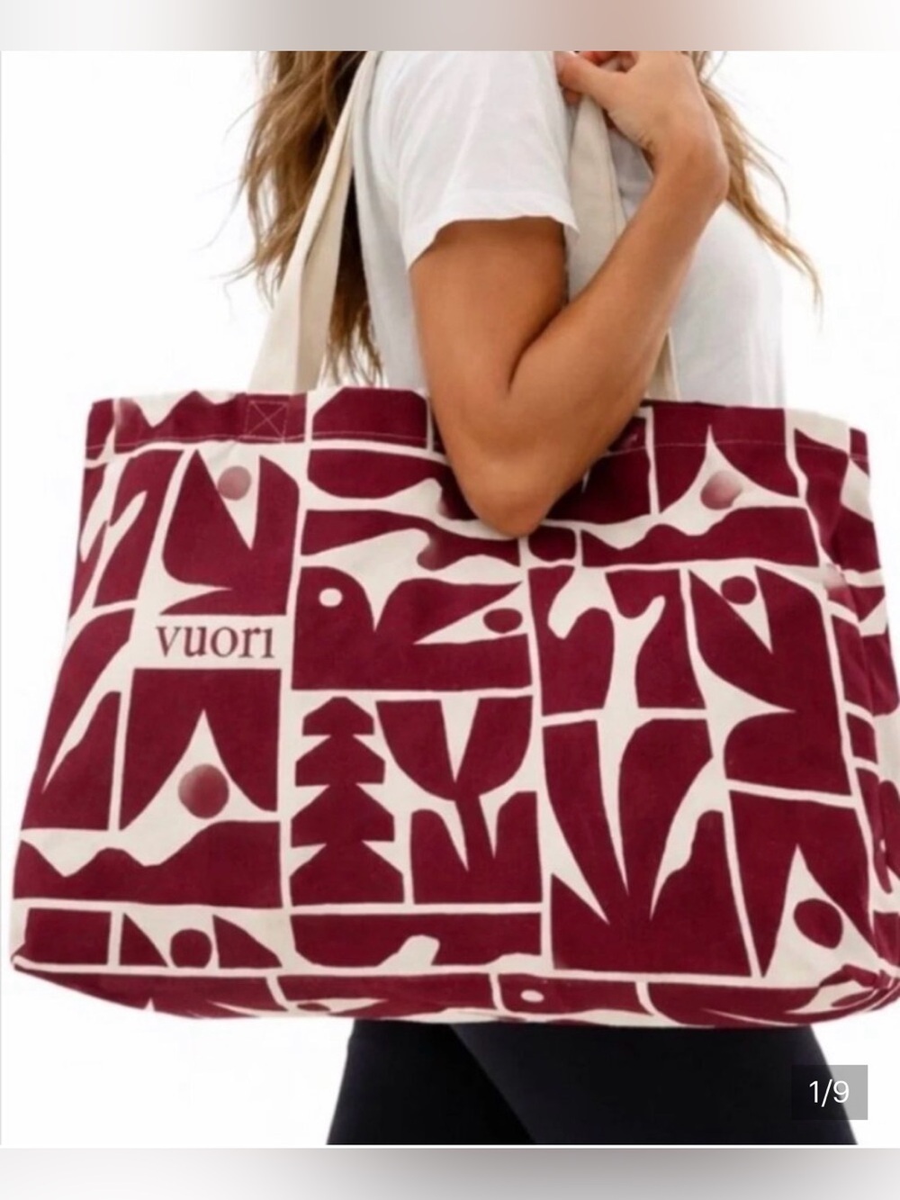 VUORI Limited Edition Holiday 2025 strawberry canvas Tote ❗️NEW❗️